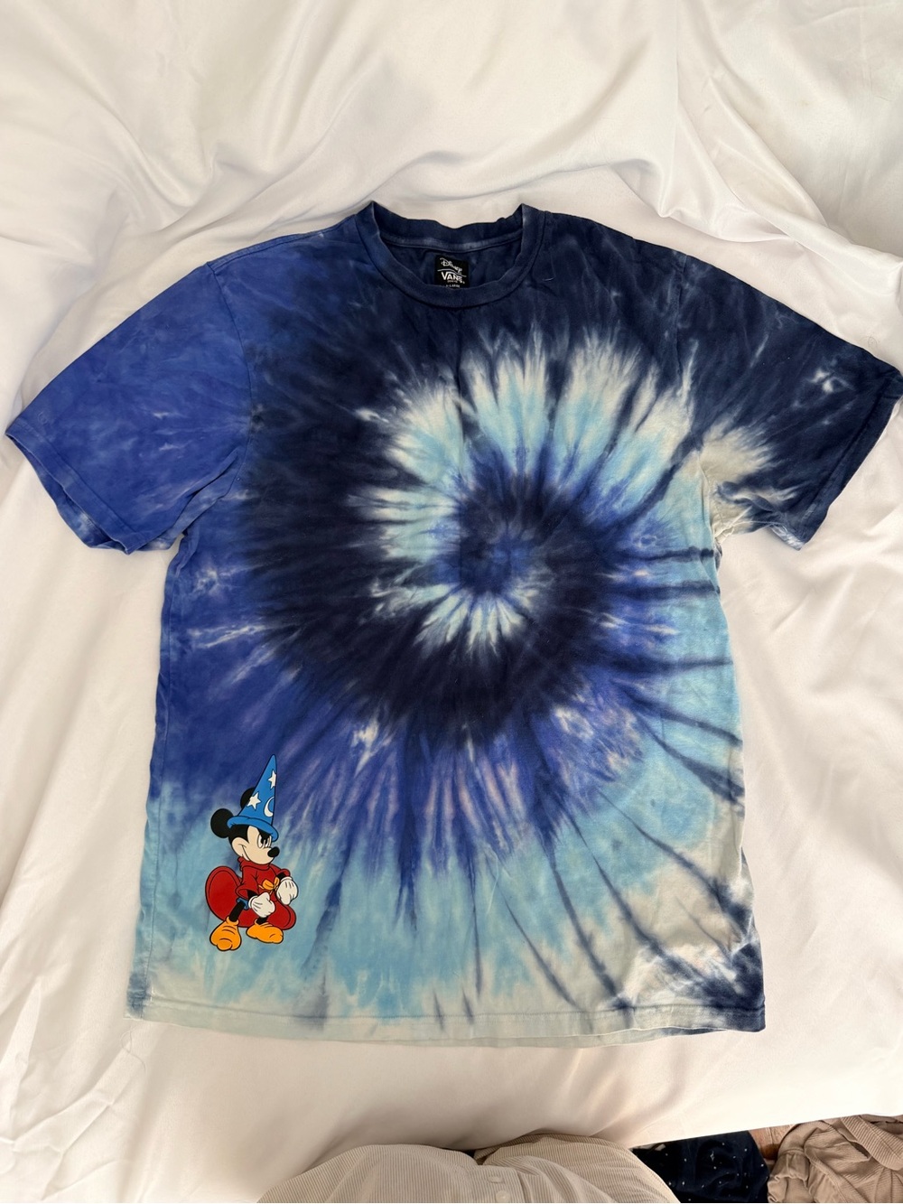 Vans Disney Sorcerer Mickey Tie Dye T-Shirt Size XL